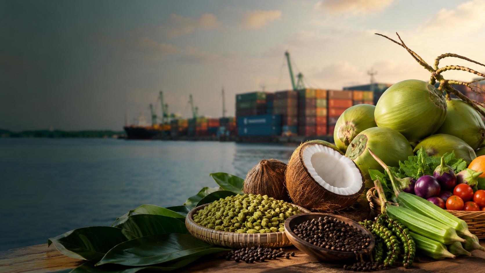 Kerala produce and spices prepared for global trade